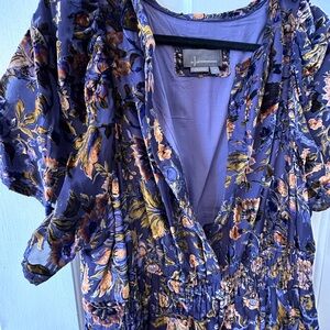 Anthropologie Somerset Dress in burnout velvet